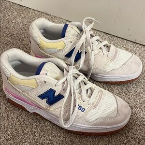 New Balance wmns 550 sea salt marine blue sneakers size 7